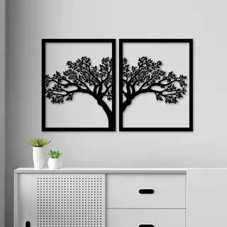 Quadro Decorativo Vazado em MDF 3mm Flor 45x72