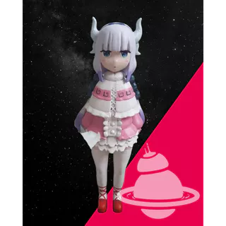 Figure Kanna Kobayashi em impressão 3d de resina.