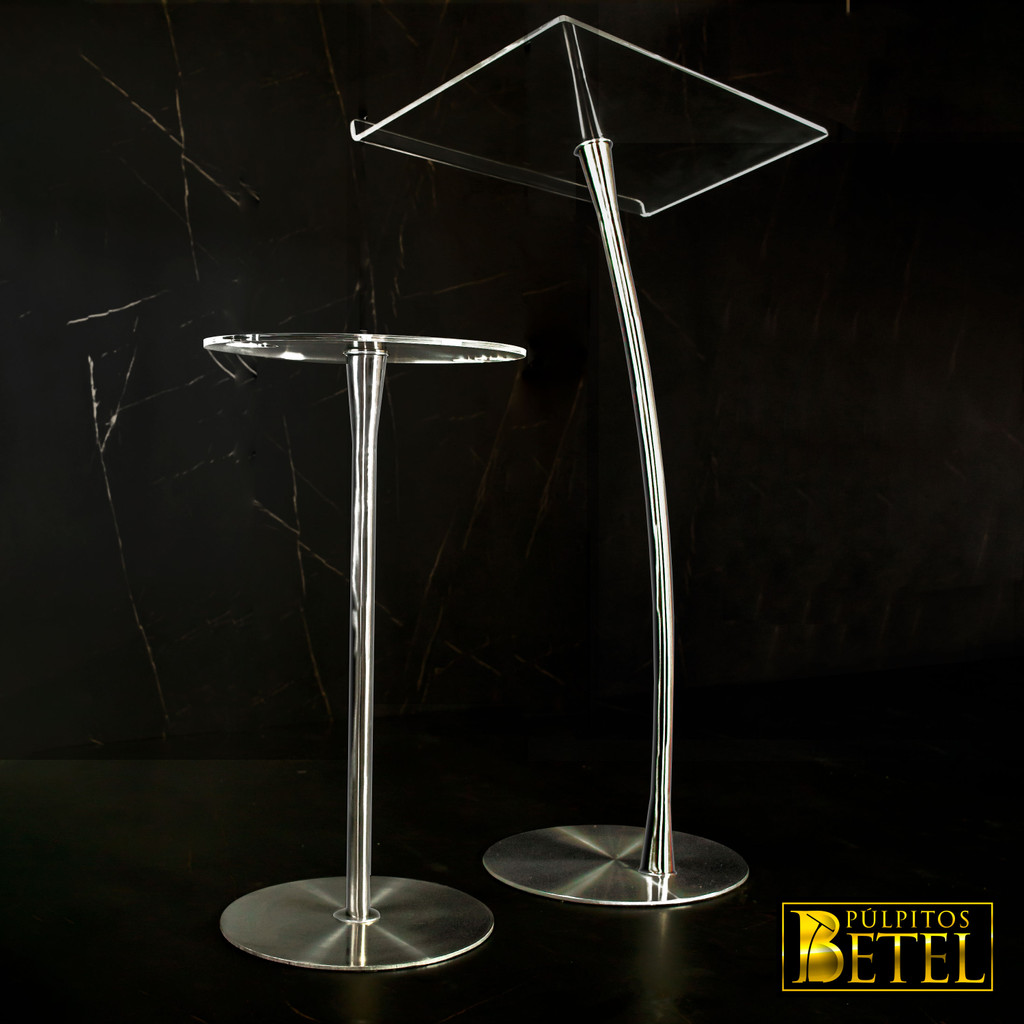 Púlpito Hillsong Original Base Aço Inox Para Altar De Igreja Com 10 ...