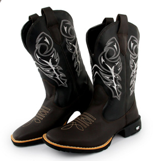 Bota Texana Country Masculina Bico Quadrado Delegada