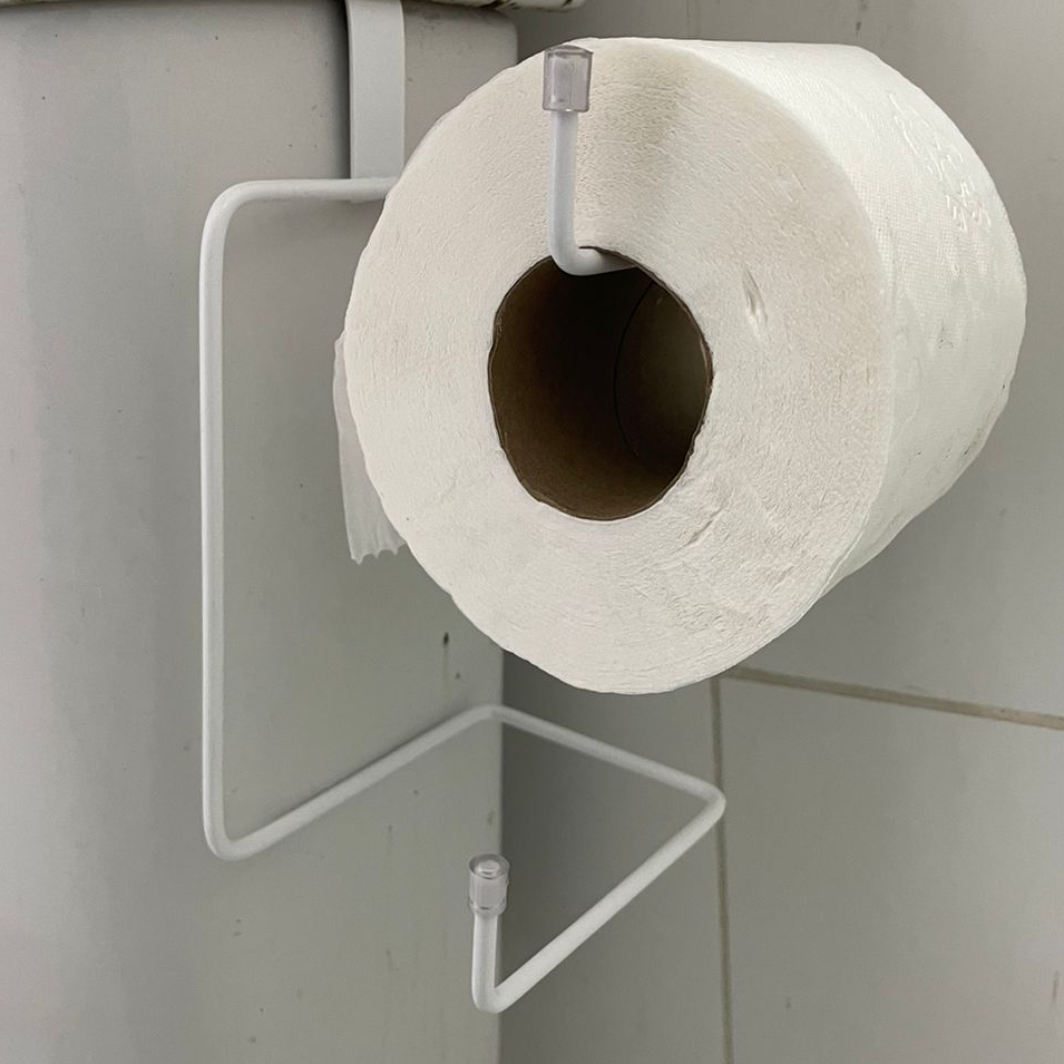 Porta rolo duplo de papel higienico branco | Shopee Brasil