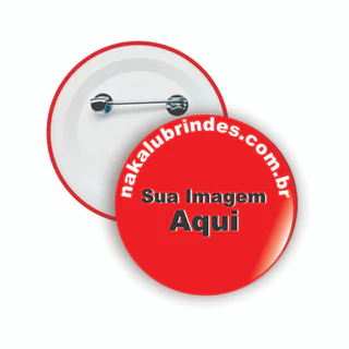300 Botons Americanos 4,5 cm Personalizados Com Sua Marca