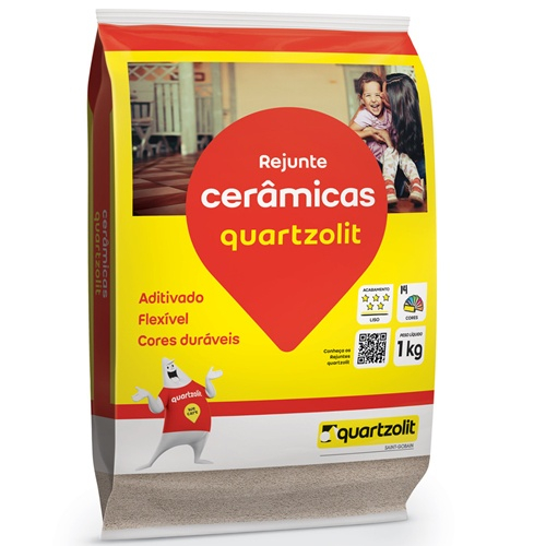 Rejunte Quartzolit para Pisos e Ceramicas Branco / Bege / Cinza Platina ...