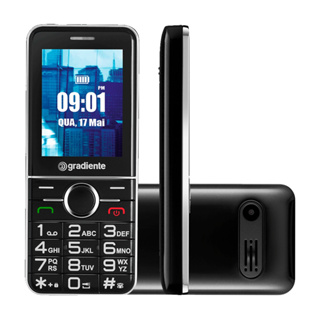 Celular Gradiente Vibe 205P Dual Chip Mp3, Rádio FM, Câmera Traseira