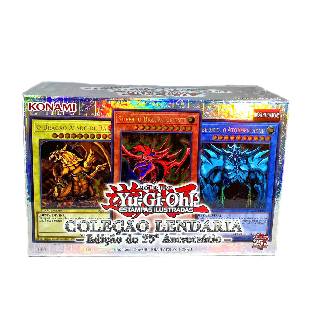 Yu-gi-oh! Coleção Lendária Edição de 25 anos Deuses Cartas