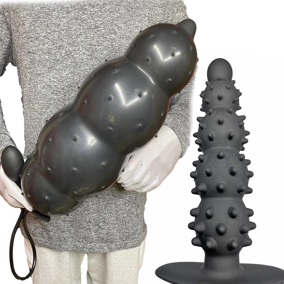 Plug Anal Inflvel Grande Grnulos Expansvel Estimulador - Escorrega o  Preo