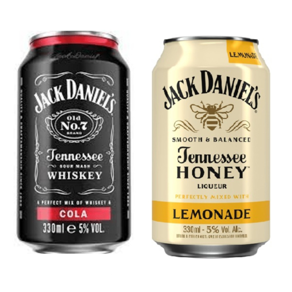 Kit Jack Daniel's Old n.7 & Cola + Honey & Lemonade 330ml Shopee Brasil