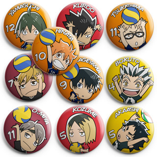 Bottons Anime Haikyuu, Hinata, Karasuno, Volei 4,5cm - Cogumelo Corp - Pins  e Bottons - Magazine Luiza