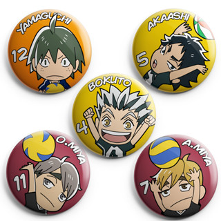 Bottons Anime Haikyuu, Hinata, Karasuno, Volei 4,5cm - Cogumelo Corp - Pins  e Bottons - Magazine Luiza