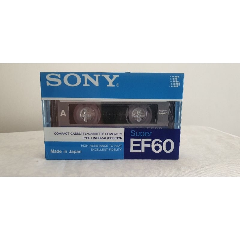 Fita K Cassete SONY Super EF Lacrada Virgem Shopee Brasil