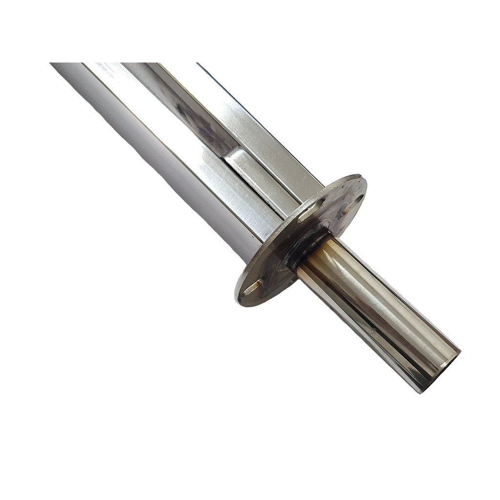 Coluna Torre Inox 40cm Guarda Corpo Com Chumbador