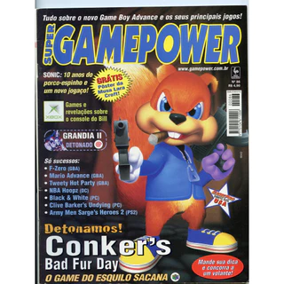 Revista Supergamepower 86 Conker's Bad Fur Day Sonic 10 anos (com pôster Lara Croft)