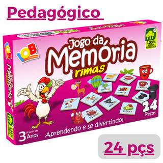 Jogo Educativo da Memória de Sílabas Alfabetização Infantil - Bambinno  Brinquedos
