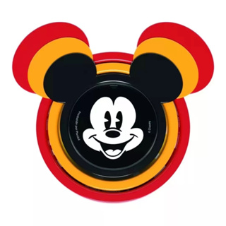 Conjunto 3 Potes Plastico Redondo Com Tampa Mickey Mouse Plasutil