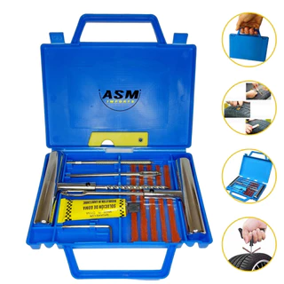 Reparo Metal Com Maleta Chaves E Refis Para Remendo Pneu Carro E Moto em Oferta na Shopee