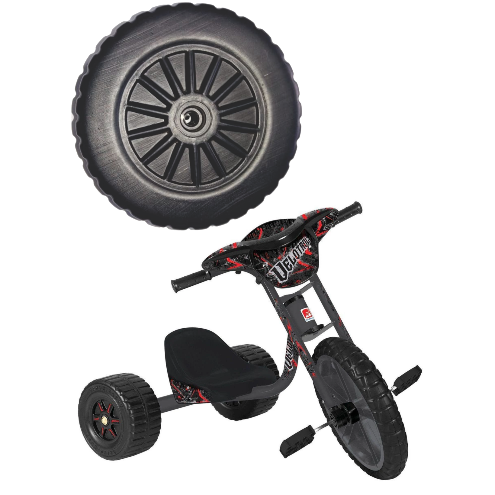 Roda Traseira Do Velotrol Bandeirante GRÁTIS TRVA DO EIXO