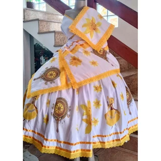 ROUPA OXUM - CONJUNTO CANDOMBLÉ DE OXUM - CONJUNTO UMBANDA DE OXUM