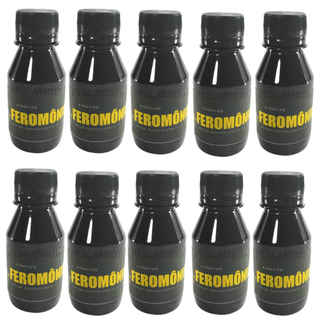 10 x Feromônio Liquido Frasco 100ml - Para todo tipo de Peixe - Pesca De Inverno - Original da Lambari