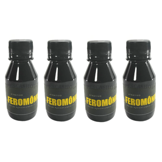 4 x Feromônio Liquido Frasco 100ml - Para todo tipo de Peixe - Pesca De Inverno - Original da Lambari