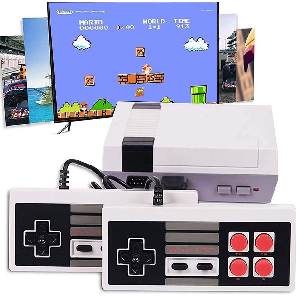 Mini Video Game Retro Emulador Super Mini Sfc Com 620 Jogos Classicos 8 bit  02 Controles Nintendo