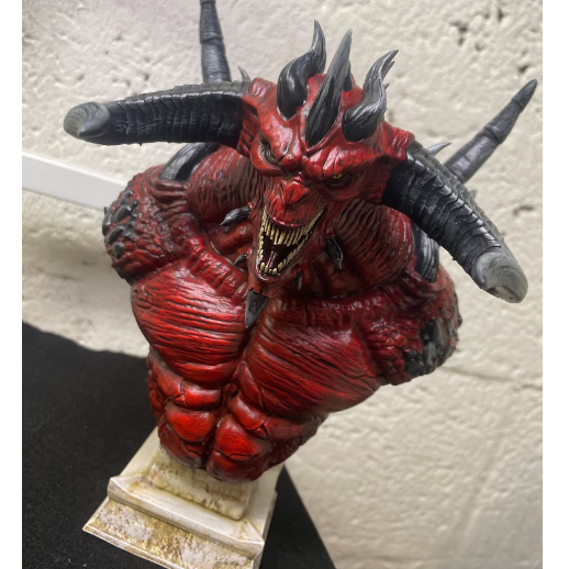 Diablo Busto Action Figure impressão 3D