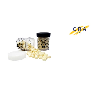 10 unidades de Potes 50ml Panda com Tampa