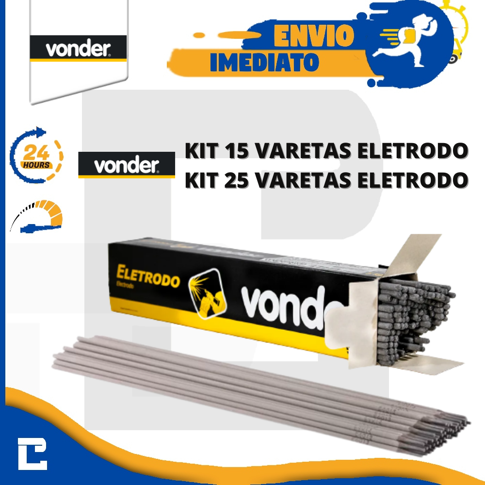 Kit Eletrodo E6013 2,5mm Vonder Solda Eletrica Cinza Unidade