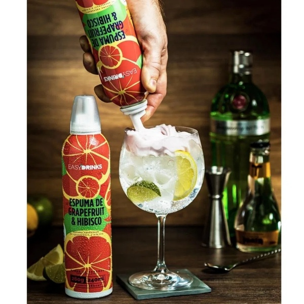 Espuma Spray Grapefruit e Hibisco Easy Drinks 260G | Shopee Brasil