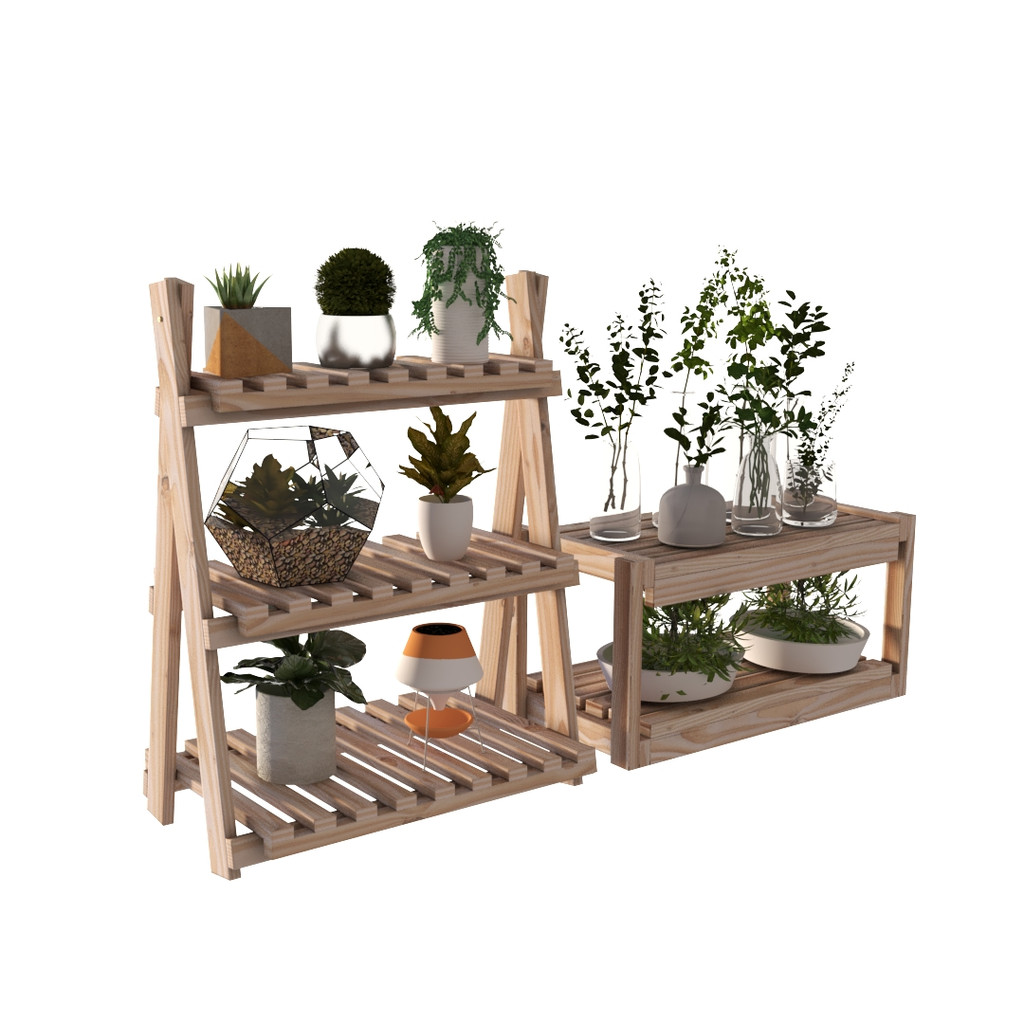 Pares Floreira Multiuso Oferta Com 3 Andares Para Área Externa