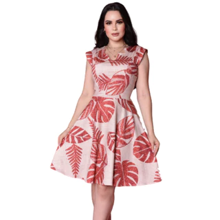 Vestido Midi Gode Decote Assimetrico