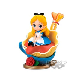 BONECO BANPRESTO QPOSKET DISNEY CHARACTERS ALICE VER.A 18113 NOVO ORIGINAL em Oferta na Shopee