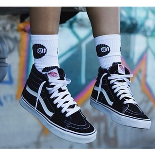 Tênis Vans Old Skool Cano Alto Médio Preto Masculino Feminino