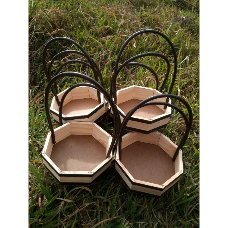 Kit C/10 Cestas Fraldeiras Fundo 16cm Para Presentes