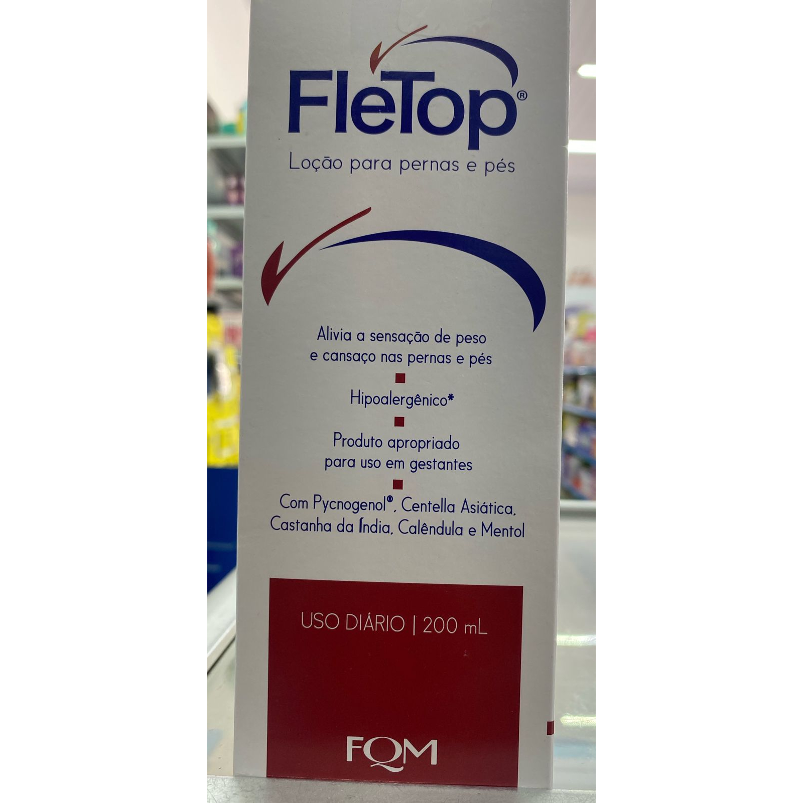 fletop loção para as pernas