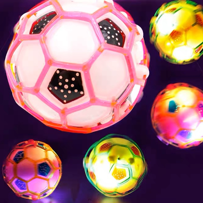 Bola Maluca Colorida Musical com Luz Brinquedo Infantil Bola Treme Pula ...