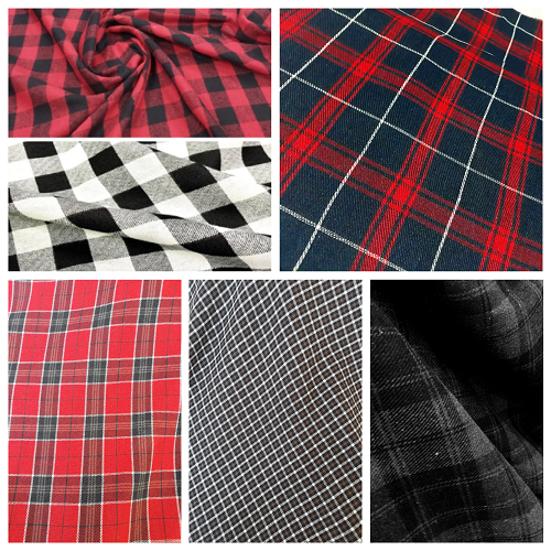 Tecido Flanela Xadrez Flanelado Festa Junina Vermelho Preto e Branco 1,47 Largura