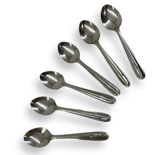 12 colheres de sobremesa talheres aço inox prateado top cozinha doces sorvetes