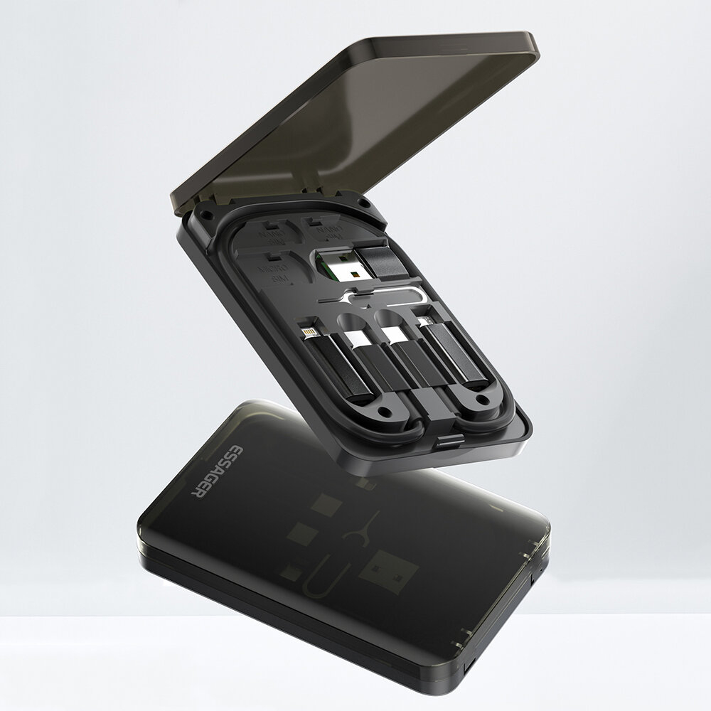 Case Compacto Multifunção 4 Em 1 Carregamento Rápido Essager | Shopee ...