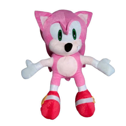 KIT Toalha de Banho Mais Pelúcia Sonic Rosa Amy Rose 50X40CM