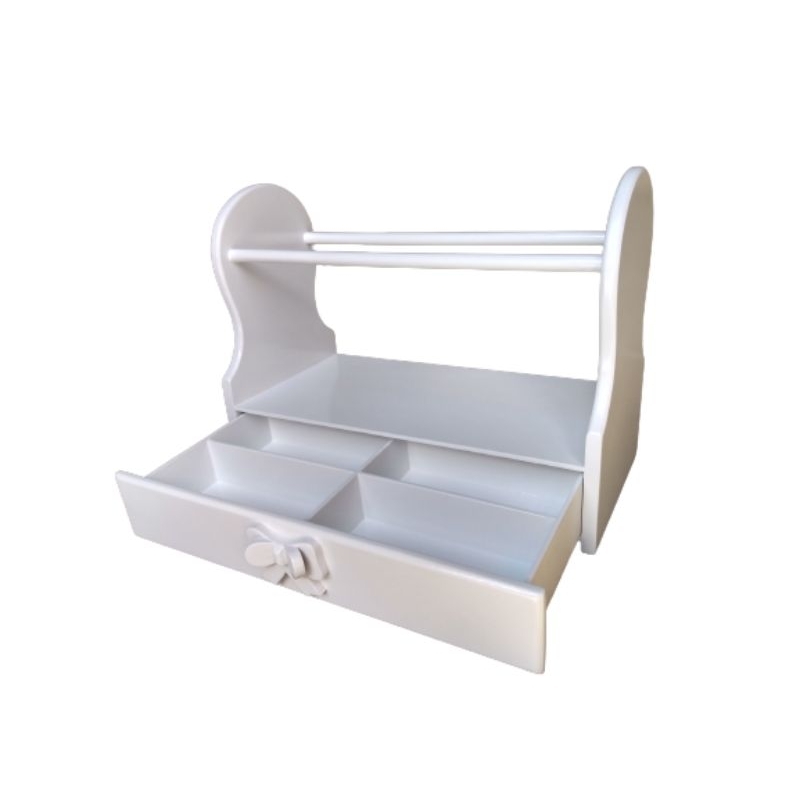 Porta Tiaras Arcos de Cabelo Organizador de Mesa Com Gaveta para Laços.