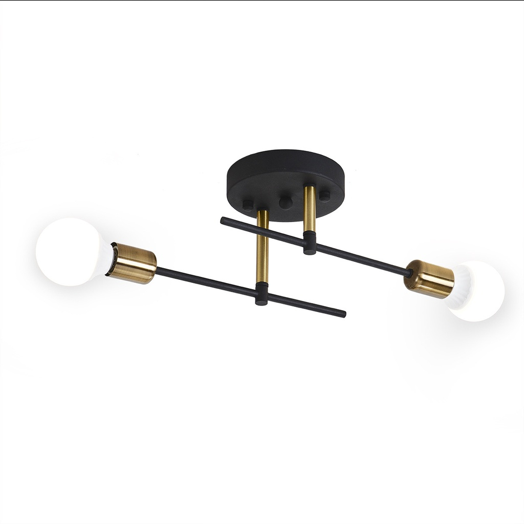 Pendente Lustre Arandela Plafon Naviano 2 Lampadas sala salão cozinha banheiro quarto