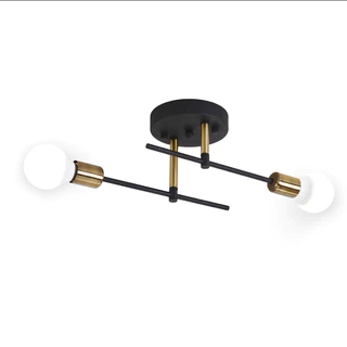 Pendente Lustre Arandela Plafon Naviano 2 Lampadas sala salão cozinha banheiro quarto