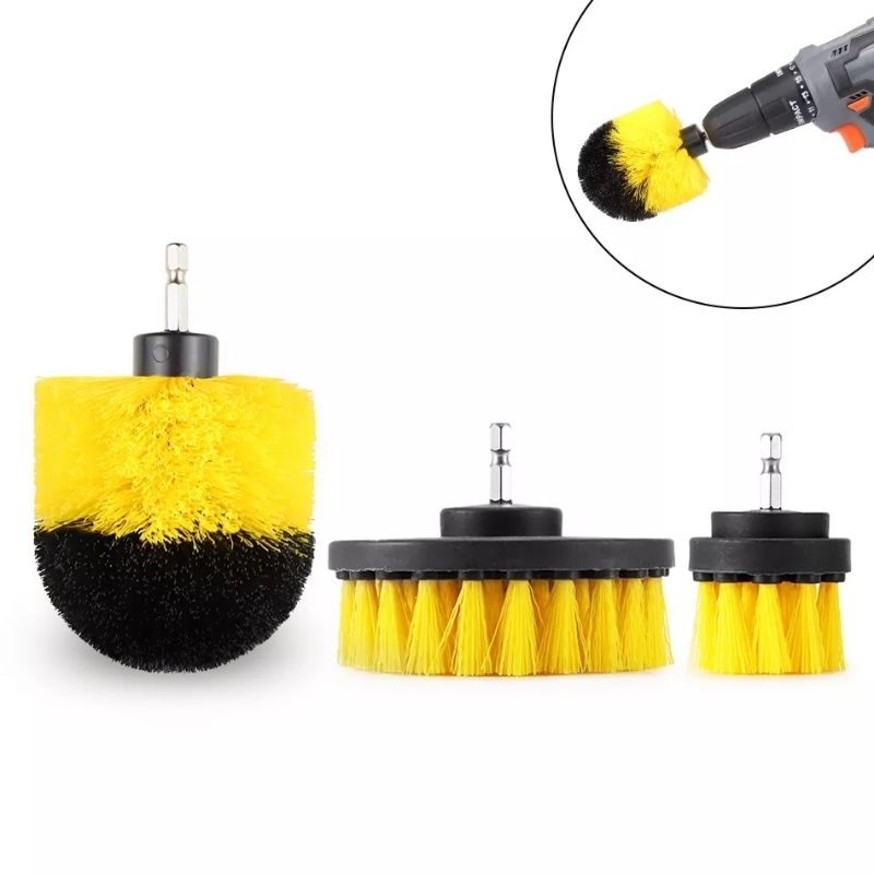 Escova Rotativa Limpeza Pesada para Furadeira e Parafusadeira | Shopee ...