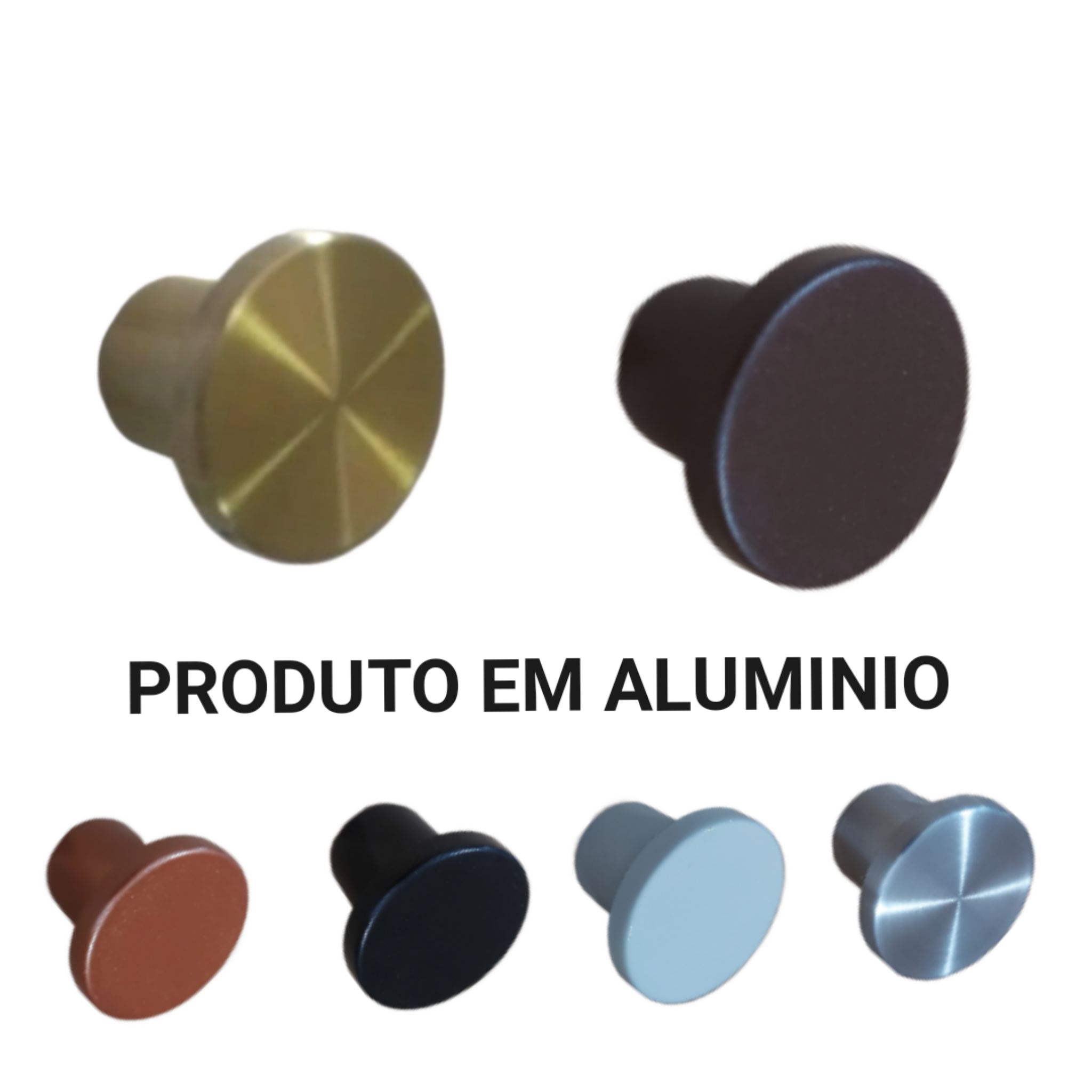 pino suporte pendurador para espelho adnet ALUMINIO