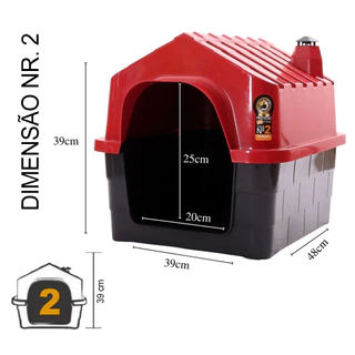 Casinha de Cachorro Casa de Cachorro Pet Cães e Gatos DuraPets Porte Pequeno N.02