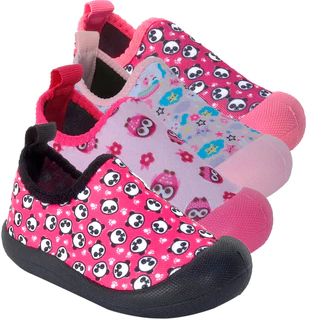 Calce Fácil Tênis Infantil Feminino Estampado com Sola Emborracha Cheiro de Bebê