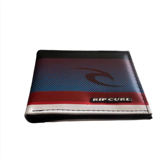 Carteira Rip Couro Azul e Vermelho