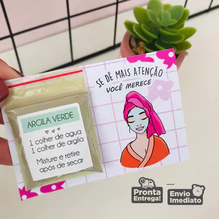 Cartão com Argila/mimo para clientes