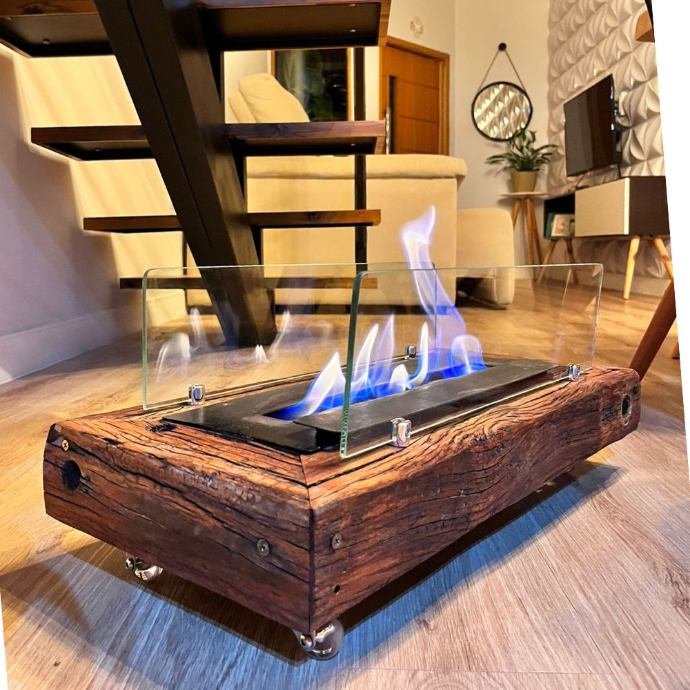 Lareira Ecologica a Alcool Com vidro | Shopee Brasil