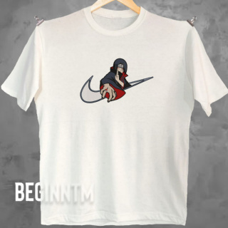 Camiseta Itachi Uchiha Bordado 100% algodão 30.1 Penteado Camisa akatsuki  itachi Anime Naruto - Corre Que Ta Baratinho